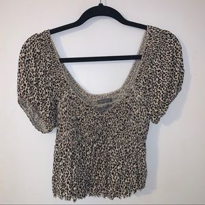 Urban outfitters cheetah shirt